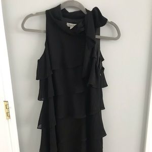 White House Black Market Ruffled Tiered Dress